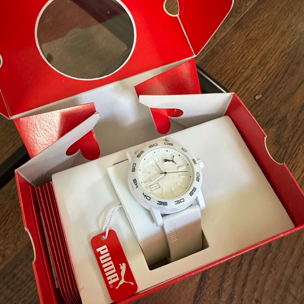 Puma White and Black Women’s Watch